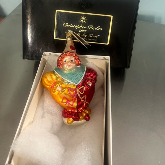 1999 Christopher Radko “Dear To My Heart” Pediatric Cancer Charity Ornament - Picture 1 of 5